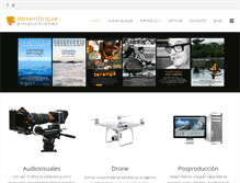 Tablet Screenshot of desenfoqueproducciones.com